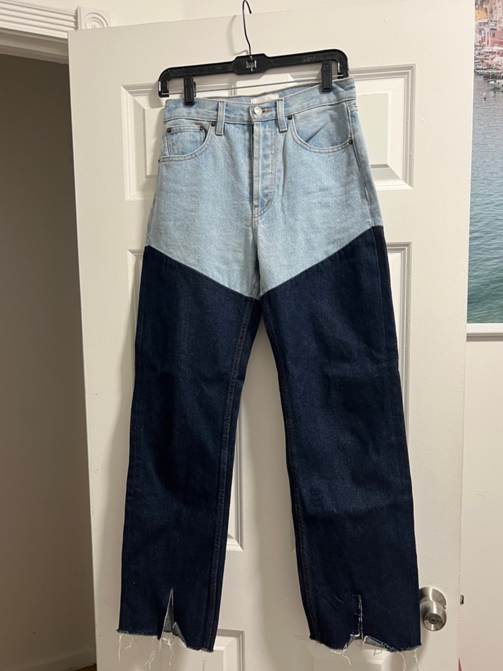 Still Here Childhood Two-Tone Light & Dark Blue Jeans